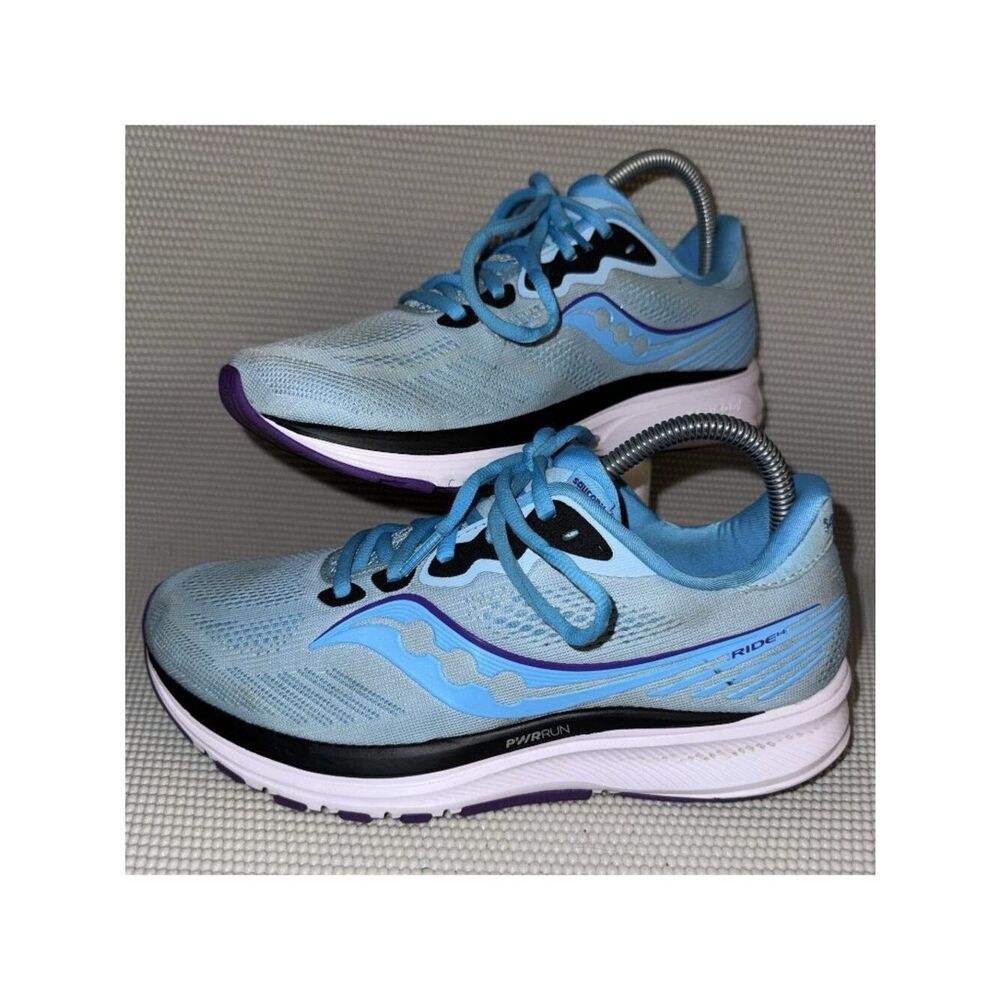 Saucony Ride 14 Powder Concord Blue Athletic Running Shoes Women’s Size 8.5